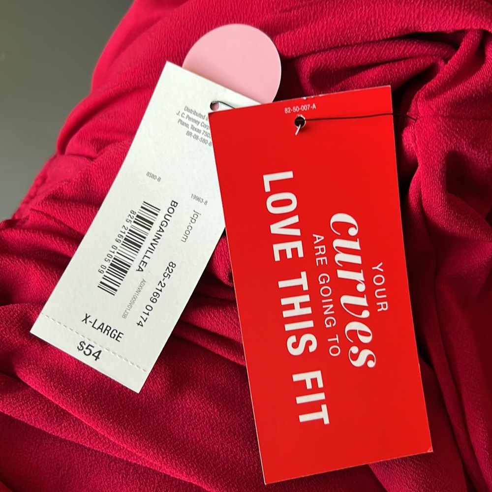 NWT BOLD Elements cut to curve woman’s evening dress size XL Bougainvillea color - Picture 7 of 7